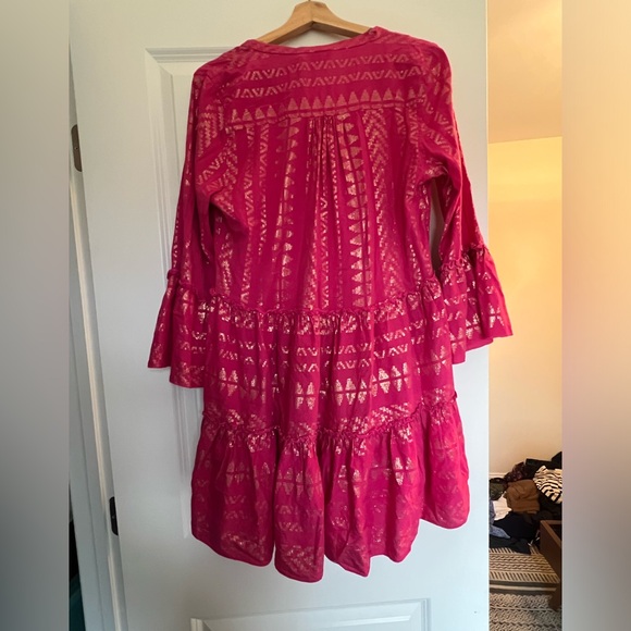 Elan Clara dress in pink and metallic gold size M - Picture 5 of 7